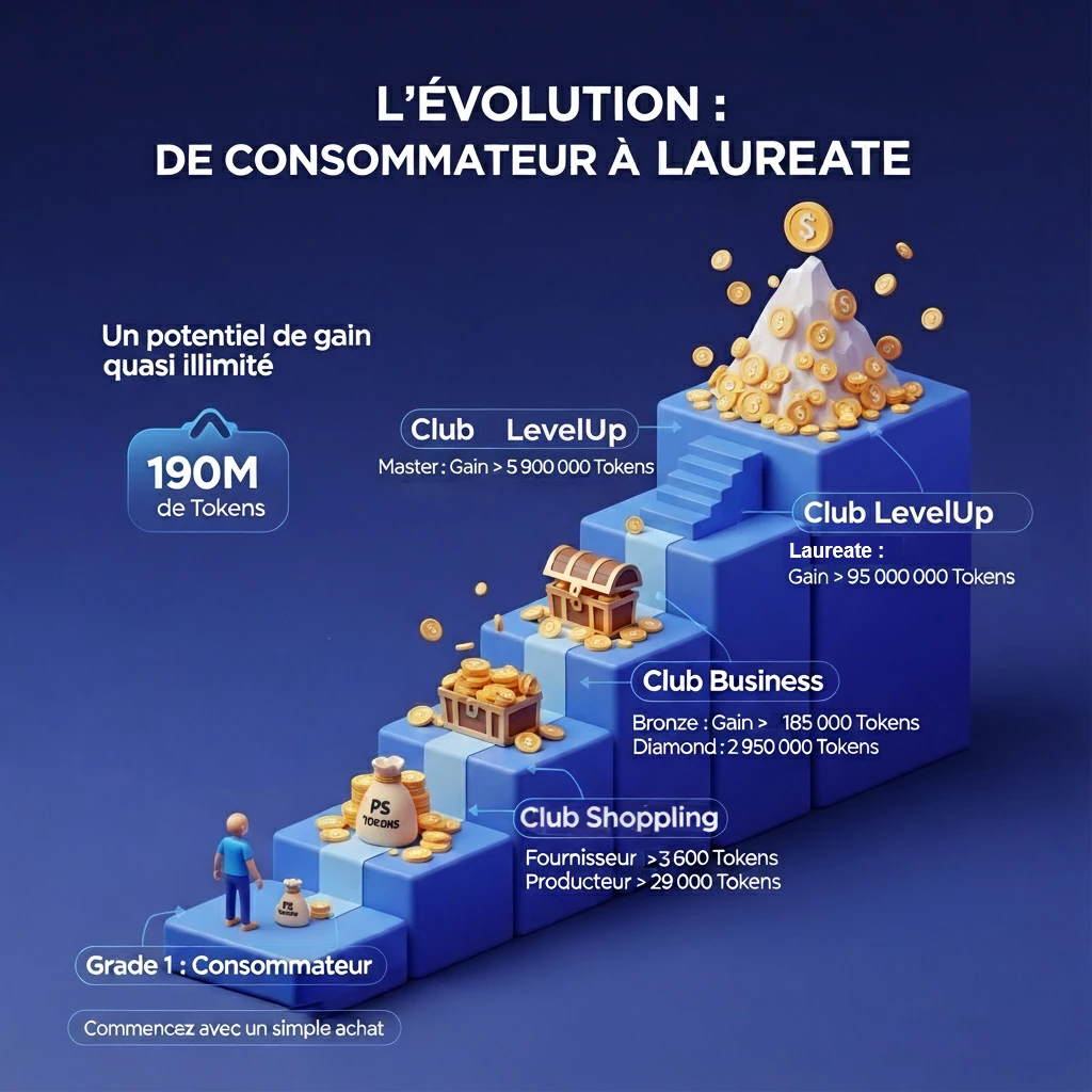 Évolution des grades Cashify